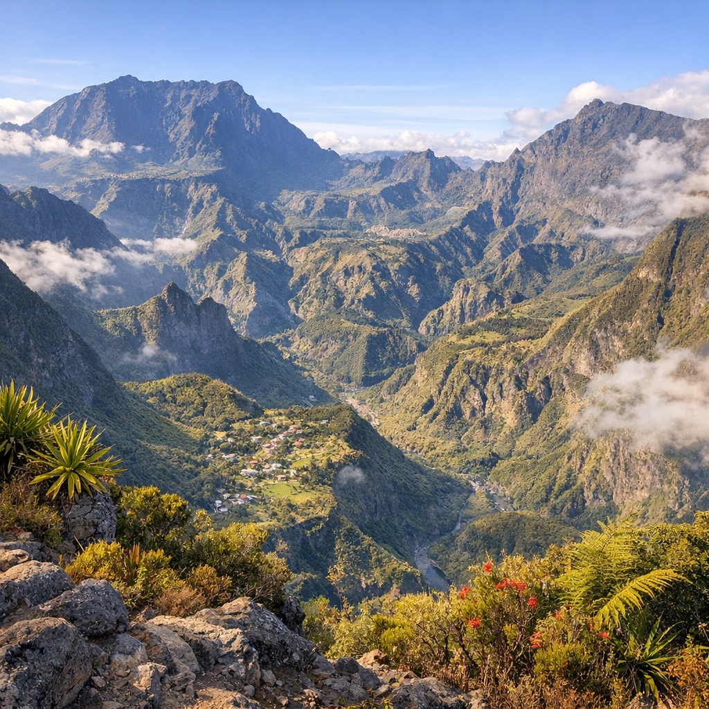Vue sur le Cirque de Mafate